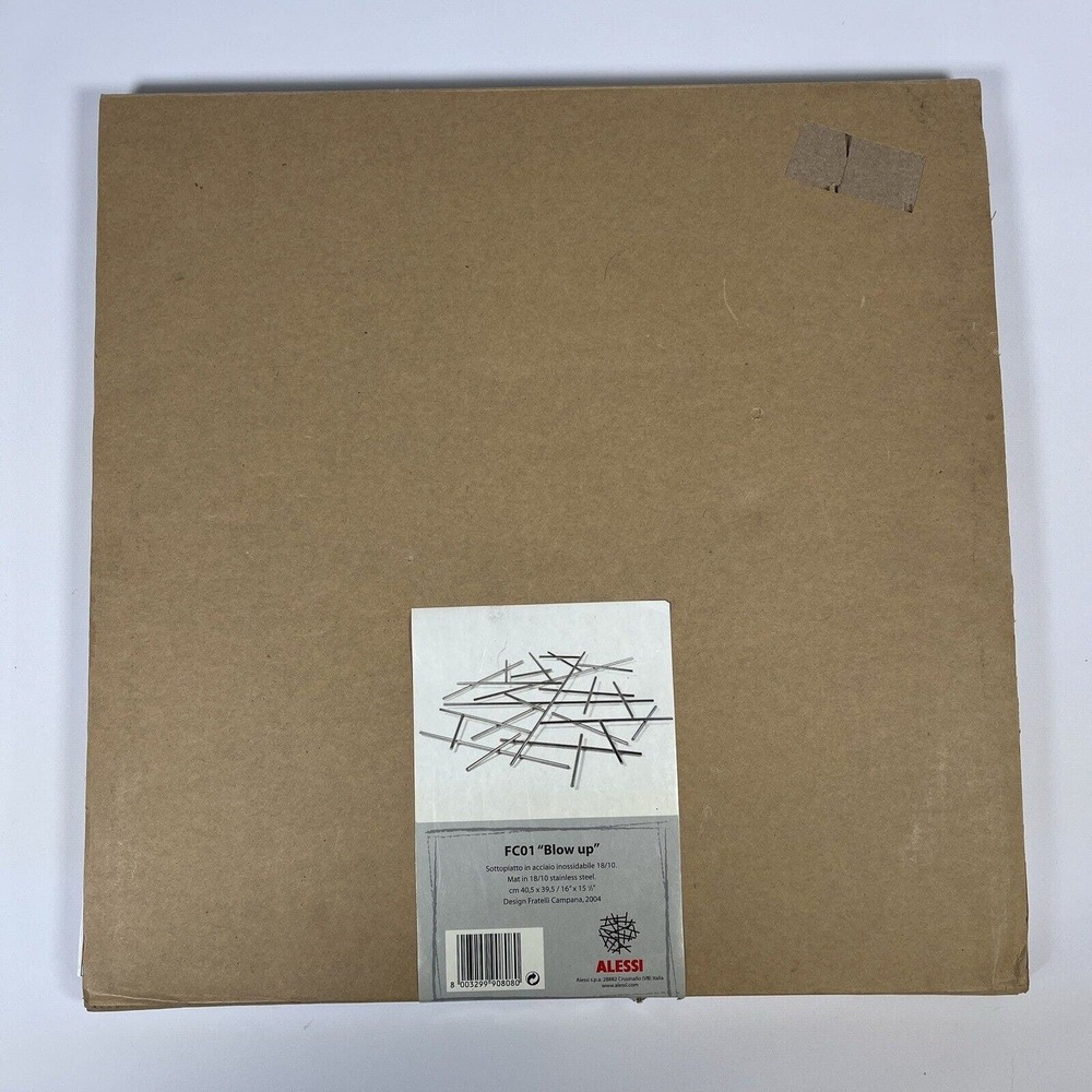 Alessi Blow Up Trivet Mat FC01 16” X 15.5” New Modern Stylish Design